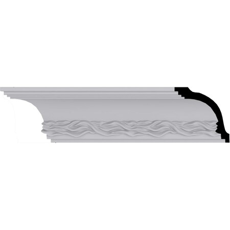 Ekena Millwork 3 3/4"H x 3 3/4"P x 5 1/4"F x 94 1/2"L Baroque Crown Moulding MLD04X04X05BQ